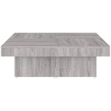  Stolić za kavu boja sivog hrasta 90x90x28 cm konstruirano drvo | shoptok.hr