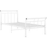 The Living Store Posteljni okvir bel kovinski 90x200 cm - Posteljni Okvir, (21527063) | Shoptok.si