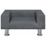  Dječja fotelja tamnosiva 50 x 40 x 26,5 cm baršunasta | shoptok.hr