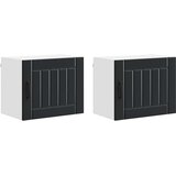  Ormar za Zid LUCCA 2 pcs Crna 50 x 31 x 40 cm Konstruirano drvo | Eponuda.com