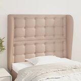  Uzglavlje s ušima boja cappuccina 103x23x118/128cm umjetna koža | shoptok.hr