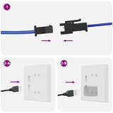  LED traka 12 kom. Crna i prozirna Bakar i plastika | shoptok.hr