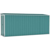  Zidno vrtno spremište zeleno 118 x 382 x 178 cm pocinčani čelik | shoptok.hr