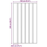  Mrežasta zavjesa za vrata protiv insekata Crna 130 x 240 cm | shoptok.hr