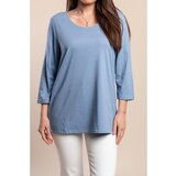 Fenzy Top S 3/4 Rukavima Za Veće Osobe, Svijetloplave Boje | shoptok.hr