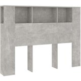  Uzglavlje s ormarićem siva boja betona 140 x 18 5 x 104 5 cm | shoptok.hr