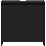  Kupaonski ormarić crni 60 x 33 x 61 cm od konstruiranog drva | shoptok.hr