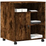  Stalak za pisač s kotačima boja hrasta 60 x 50 x 67 cm | shoptok.hr