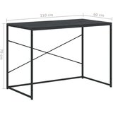 vidaXL Stol za računalo crni 110 x 60 x 70 cm od iverice | shoptok.hr