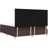  Krevet s opruga kutije Tamno smeđa 200 x 180 cm tkanina | shoptok.hr