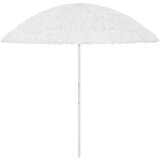  Suncobran za plažu Hawaii bijeli 300 cm | shoptok.hr