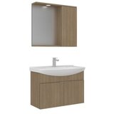 Hanah home Kupatilski ormarić sa umivaonikom i ogledalom (2 komada) Purus 80 993 | Eponuda.com