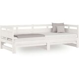  Izvlečna dnevna postelja bela trdna borovina 2x(90x200) cm, (20601226) | Shoptok.si
