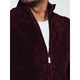 DStreet Sweter męski rozpinany bordowy | Shoptok.si