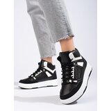 SHELOVET Black and white high sneakers | shoptok.hr