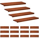 Step treads 16 kom. 100 x 25 x 2 cm Smeđa Čvrsto drvo bukve | shoptok.hr