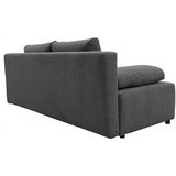 P & B ZOFA S POSTELJNO FUNKCIJO, temno siva tekstil | Shoptok.si