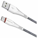 Borofone podatkovni kabel X25 Type C na USB 1m 3A bel pleten