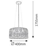 Rabalux alessandra visilica E27 3x60W,mat crna industrijska rasveta | ePonuda.com