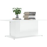  Stolić za kavu sjajni bijeli 102x55,5x40 cm konstruirano drvo | Eponuda.com