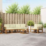  Set vanjskih sofa 7 kom. Prirodna i krem | shoptok.hr