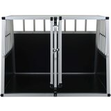  Pasji boks z dvojnimi vrati 94x88x69 cm | Shoptok.si