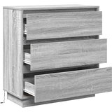  Noćni ormar s ladicama Siva 71 x 34,5 x 75 cm Konstruirano drvo | Eponuda.ba