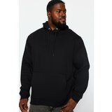 Trendyol Plus Size Sweatshirt - Black - Regular fit Cene
