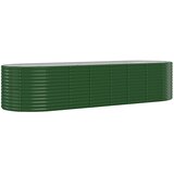  Povišena vrtna gredica od pocinčanog čelika 322x100x68 cm zelena | shoptok.hr
