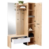 Modern Living Predsoba Madera, Barva Hrasta, Bela | Shoptok.si