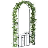  Vrtni lok s ključavnico Črna 102 x 50 x 218 cm, (5000160756) | Shoptok.si