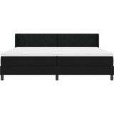  Postelja boxspring z vzmetnico z vzmetnico Črna 200 x 200 cm, (5000126438) | Shoptok.si