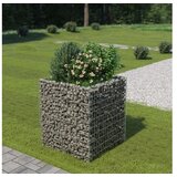  Gabionska sadilica od pocinčanog čelika 90 x 90 x 100 cm | shoptok.hr