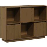 Maison Chic Komoda - Predalnik medeno rjava 110,5x35x80 cm trdna borovina, (21717652) Cene