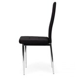Modern Home Trpezarijske stolice set 4 kom Tami (DC858F-4 BLACK) | ePonuda.com