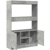  Visoka komoda boja betona 92x33x140 cm od konstruiranog drva | Eponuda.com