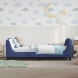  Otroški posteljni okvir z vznožjem Policijska modra 90 x 200 cm, (5000104591) | Shoptok.si