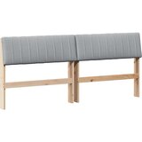 Tapecirani uzglavlje Svijetlo siva 180 cm Čvrsto borovo drvo | shoptok.hr