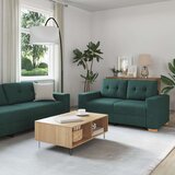  Set kauča od 2 dijela s jastučićima žuta tkanina | shoptok.hr