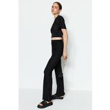 Trendyol pants - Black - Flare Cene