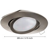 Eglo 31689 - KOMPLET 3x LED ugradnih spotova TEDO 3xGU10-LED/5W/230V | Eponuda.com