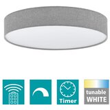 Eglo Romao plafonjera/1, led, 40w, prečnik 570, sa daljinskim, dimabilna, sivo/bela | Eponuda.com