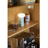 Hübsch Plava metalna LED stolna lampa s mogućnosti zatamnjivanja sa staklenim sjenilom (visina 20 cm) Low – | shoptok.hr