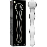 Ibiza Nebula Model 13 Dildo Borosilicate Glass 18x3.5cm Clear | Shoptok.si