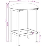 stolica 2 kom. Tamnozelena 40 x 32 x 74 cm | shoptok.hr