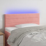 vidaXL LED uzglavlje ružičasto 90x5x78/88 cm baršunasto Cijene