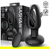 INTOYOU Sasha Vibrating Plug with Flipping Tongue & Remote Control Black | shoptok.hr