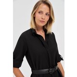 Marisse Black Midi Shirt Dress | Shoptok.si