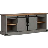 vidaXL TV ormarić HALDEN 2 klizna vrata sivi 150x40x60 cm puno drvo | shoptok.hr