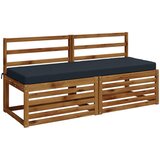  Jastučići za klupe SOEST 2 kom. 100% poliester Tamno plava | Shoptok.si